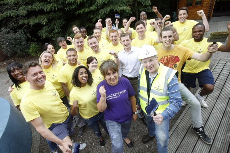 A Willmott Dixon team working in the community