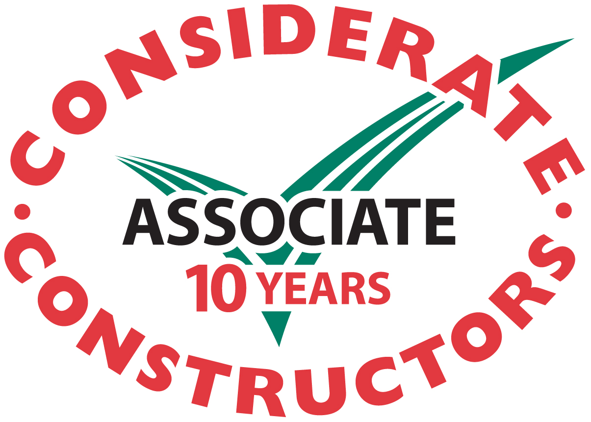 Considerate Constructors 10 years associate - Logo