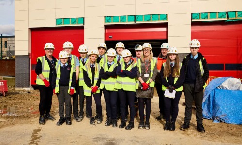 Students glimpse new firefighter HQ in Birkenshaw