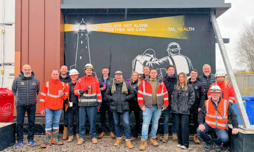 Willmott Dixon unveils mental health mural at University of Staffordshire Student Village