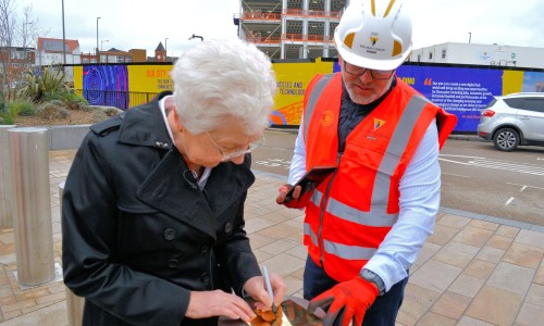 Celebrating Topping Out at Gateway One